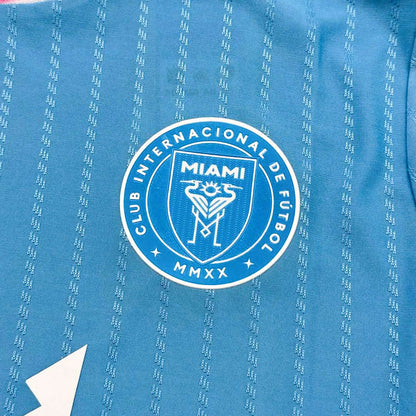 Camiseta de visitante del Inter Miami, versión jugador, tercera equipación 2025, azul