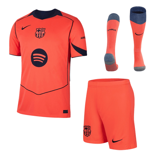 Tercera equipación visitante del FC Barcelona - Camiseta + pantalón corto + medias 2025/26