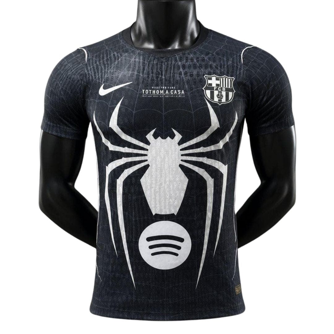 Barcelona Black Spider Special Version Player Version Soccer Jersey 2026/27