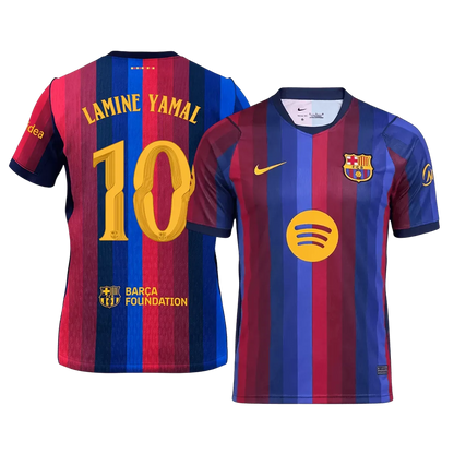LAMINE YAMAL #10 Barcelona Home Soccer Jersey 2026/27 - UCL