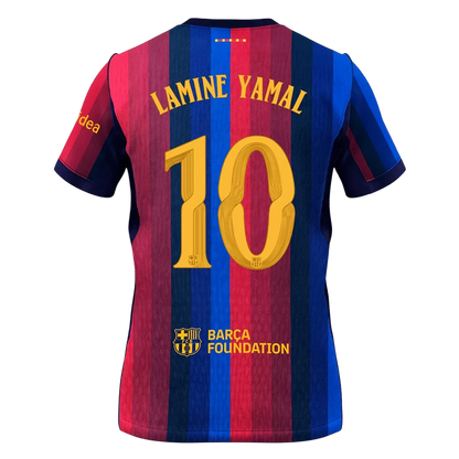 LAMINE YAMAL #10 Barcelona Home Soccer Jersey 2026/27 - UCL