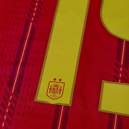 CAMISETA DE JUGADOR LOCAL DE ESPAÑA LAMINE YAMAL #19 VERSIÓN GANADOR COPA DEL MUNDO 2026