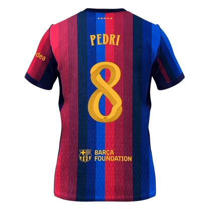 PEDRI #8 Barcelona Home Soccer Jersey 2026/27 - UCL