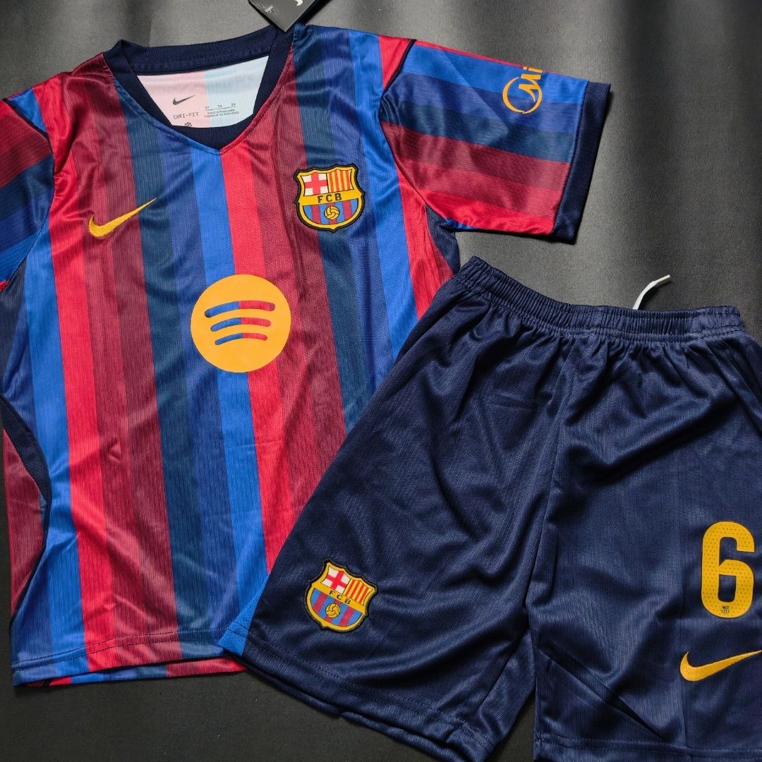Kid's Barcelona Home Soccer Kit 2026/27 - Jersey+Shorts