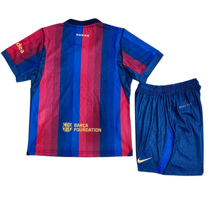 Kid's Barcelona Home Jersey Kit Player Version - Jersey+Shorts 2026/27