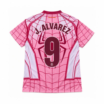 Barcelona Spider Man spillerutgave fotballdrakt 2026/27 rosa