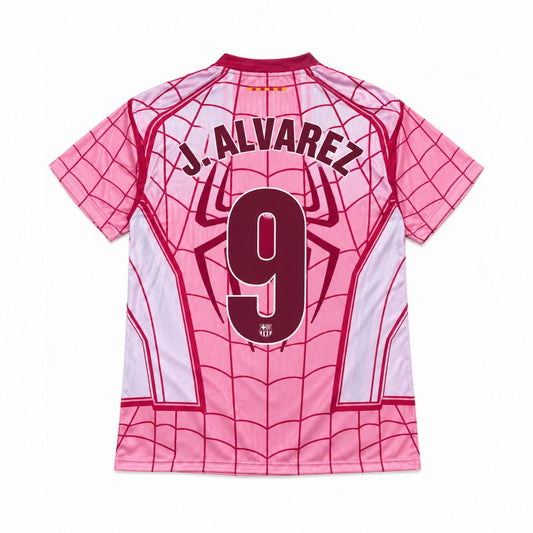 Barcelona Spider Man spillerutgave fotballdrakt 2026/27 rosa