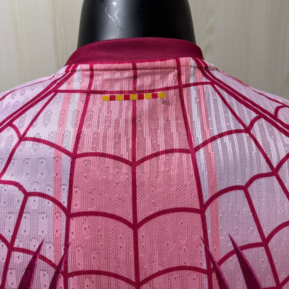 Barcelona Spider Man spillerutgave fotballdrakt 2026/27 rosa