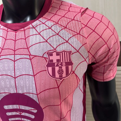 Barcelona Spider Man spillerutgave fotballdrakt 2026/27 rosa
