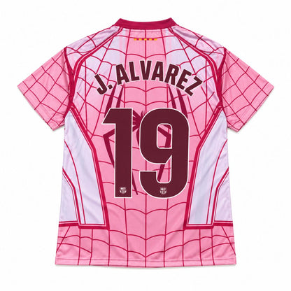 Barcelona Spider Man spillerutgave fotballdrakt 2026/27 rosa