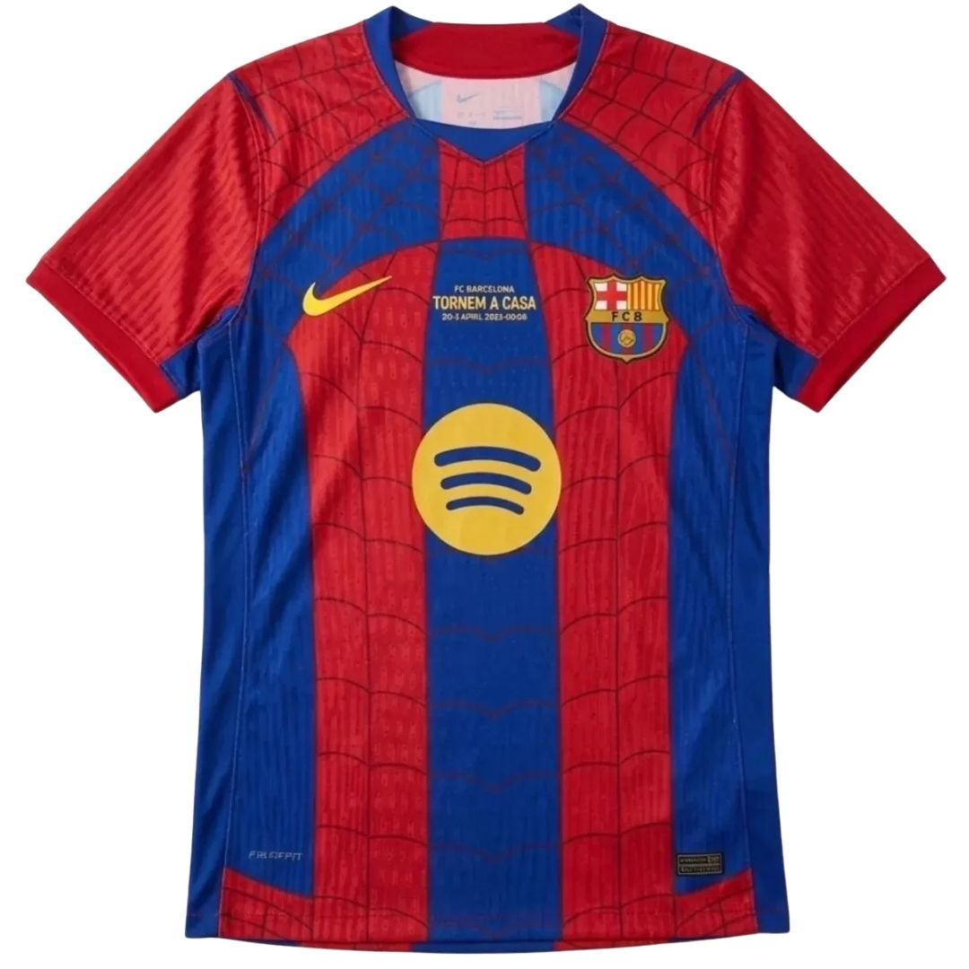 Barcelona Spider Man Special Version Player Version Soccer Jersey 2026/27