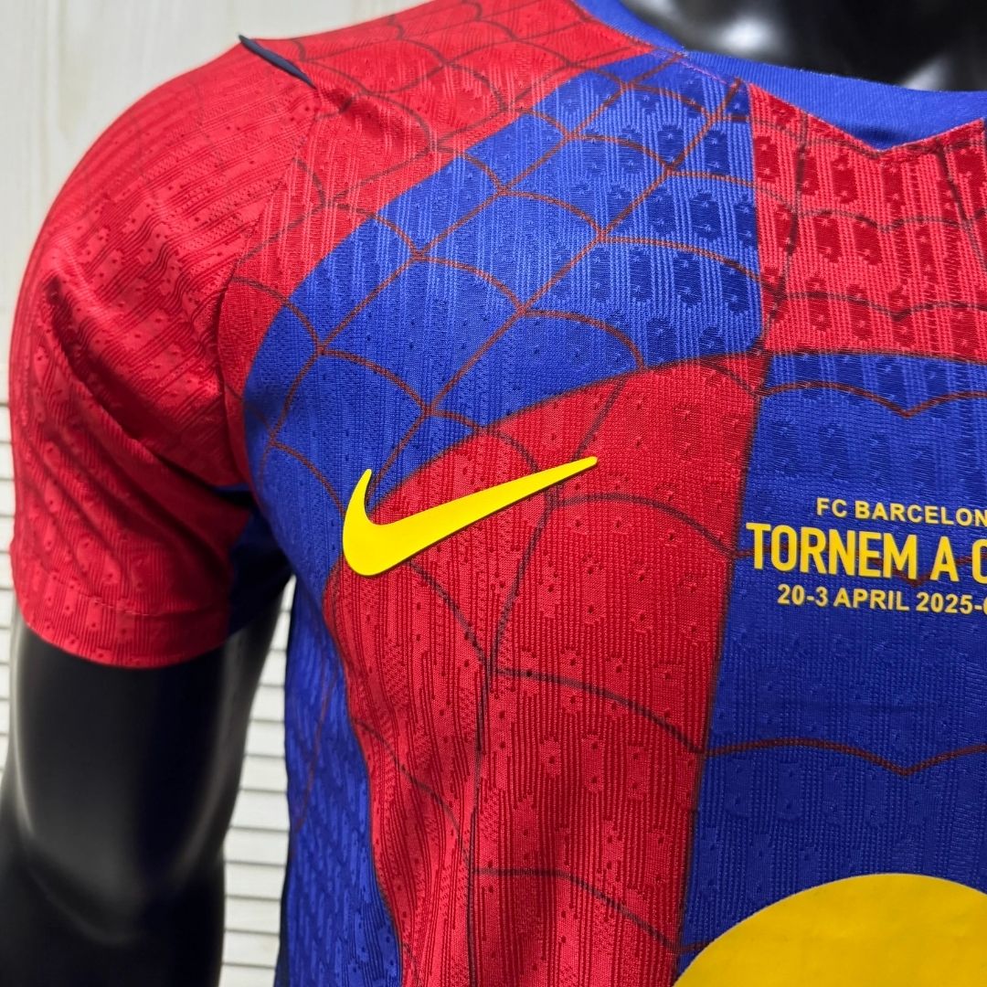 Barcelona Spider Man Special Version Player Version Soccer Jersey 2026/27