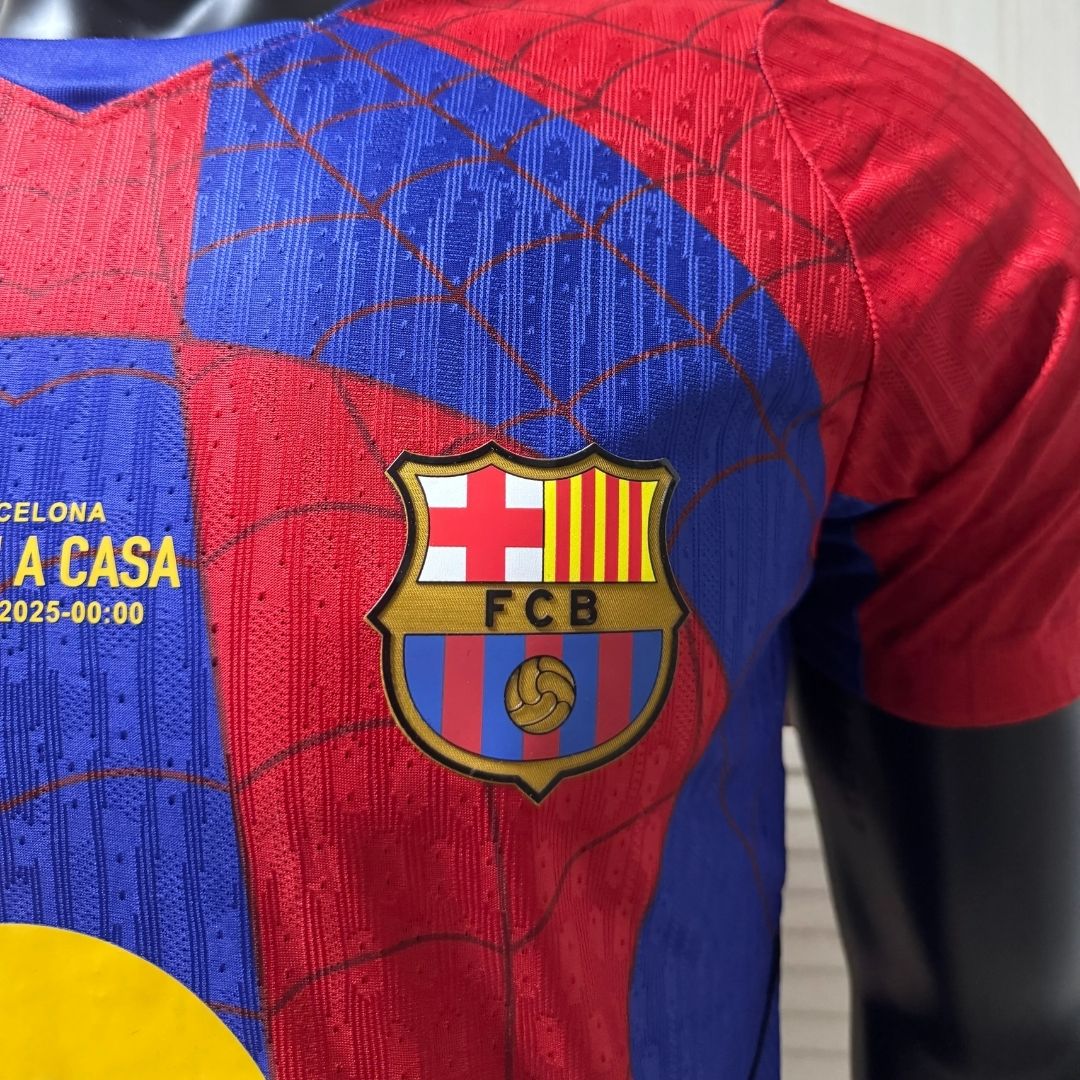 Barcelona Spider Man Special Version Player Version Soccer Jersey 2026/27