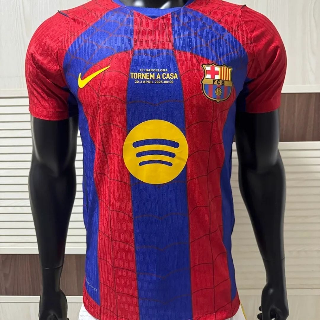 Barcelona Spider Man Special Version Player Version Soccer Jersey 2026/27