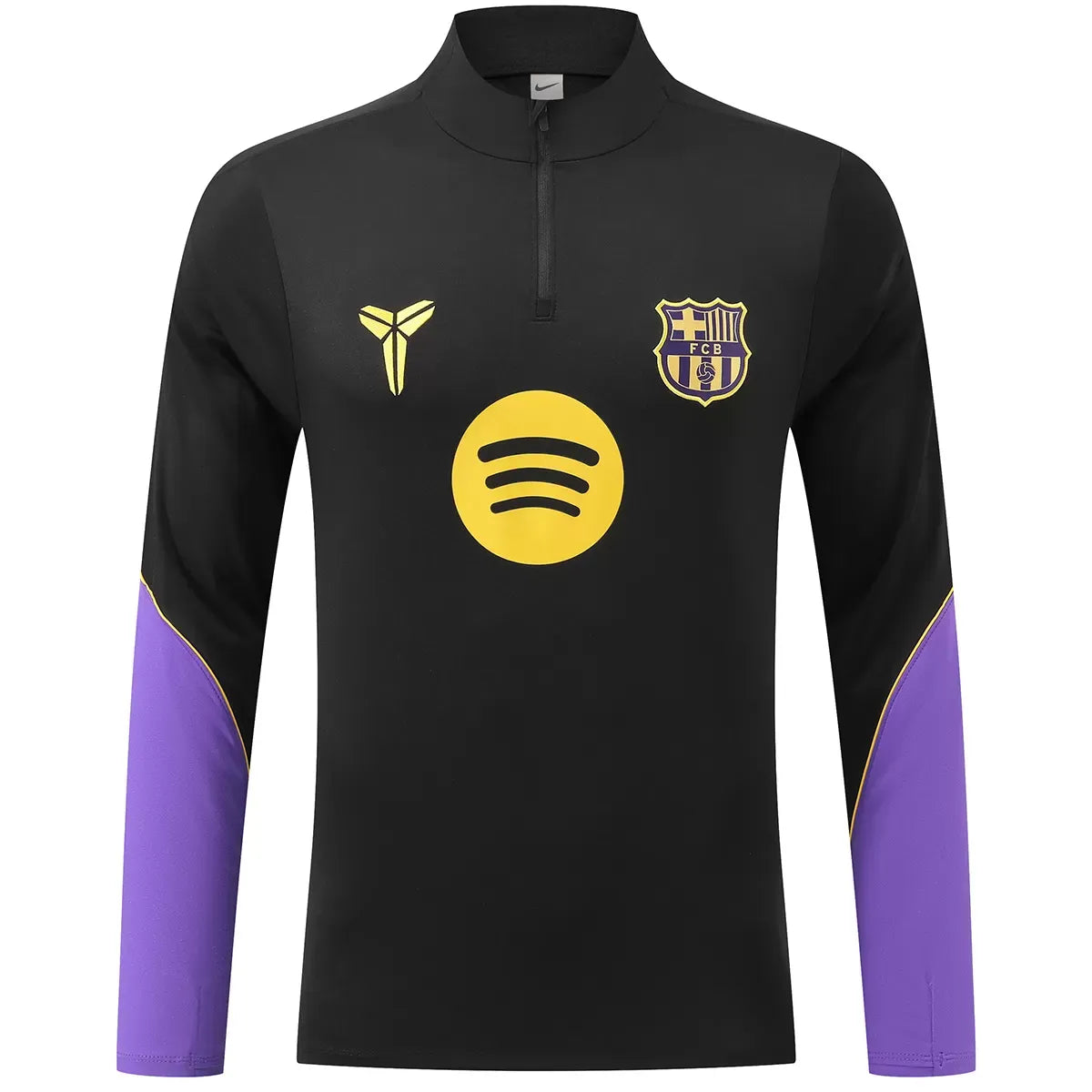 Barcelona 1/4 Zip Tracksuit 2026/27 Black