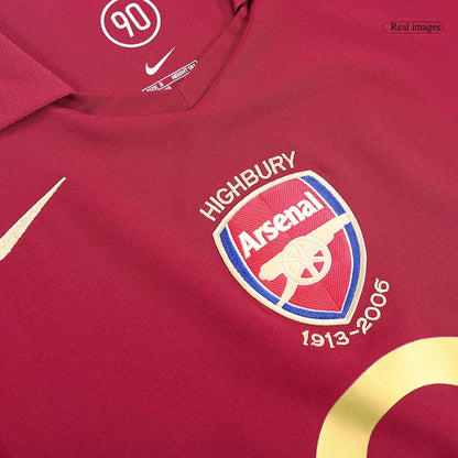 BERGKAMP #10 Arsenal 2005/06 Camiseta de fútbol retro local