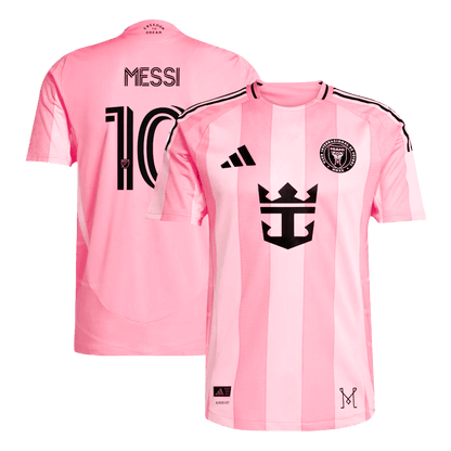Camiseta de fútbol de Messi #10 Inter Miami CF, versión jugador local, temporada 2025, rosa