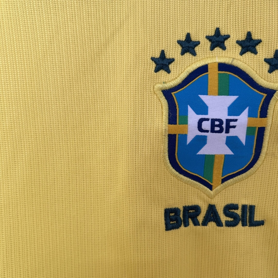 Camiseta de fútbol local de Brasil para mujer Copa Mundial 2026