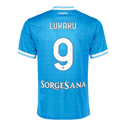 Camiseta de fútbol del Napoli de Lukaku #9, temporada 2025/26
