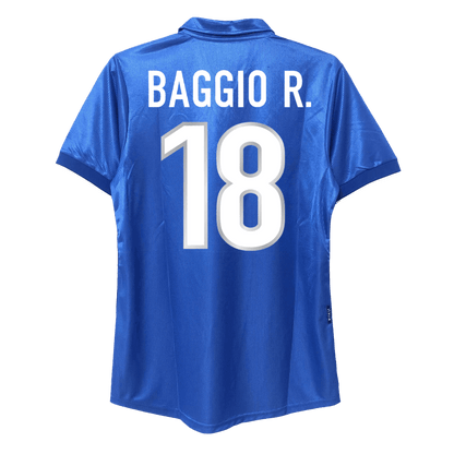 BAGGIO R. #18 Italia 1998 Camiseta de fútbol retro local
