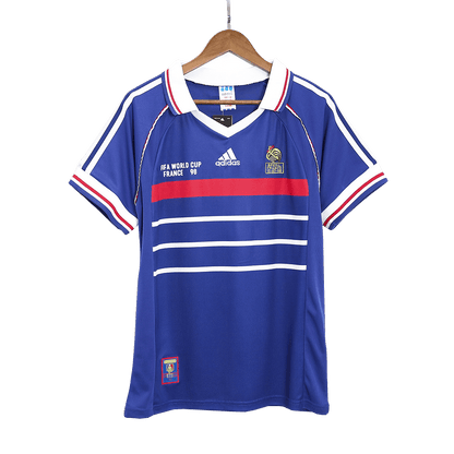 Camiseta retro de fútbol de Francia para el Mundial de 1998