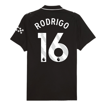 RODRIGO #16 Camiseta de fútbol del Manchester City, versión visitante, temporada 2025/26