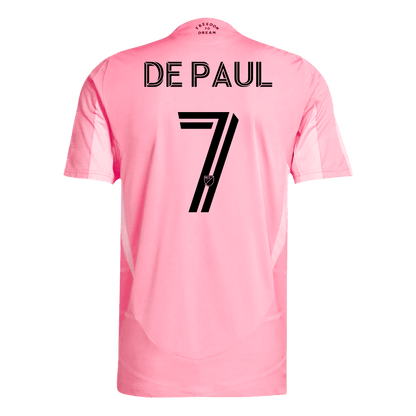 Camiseta de fútbol de De Paul #7 del Inter Miami CF, versión jugador local, temporada 2025