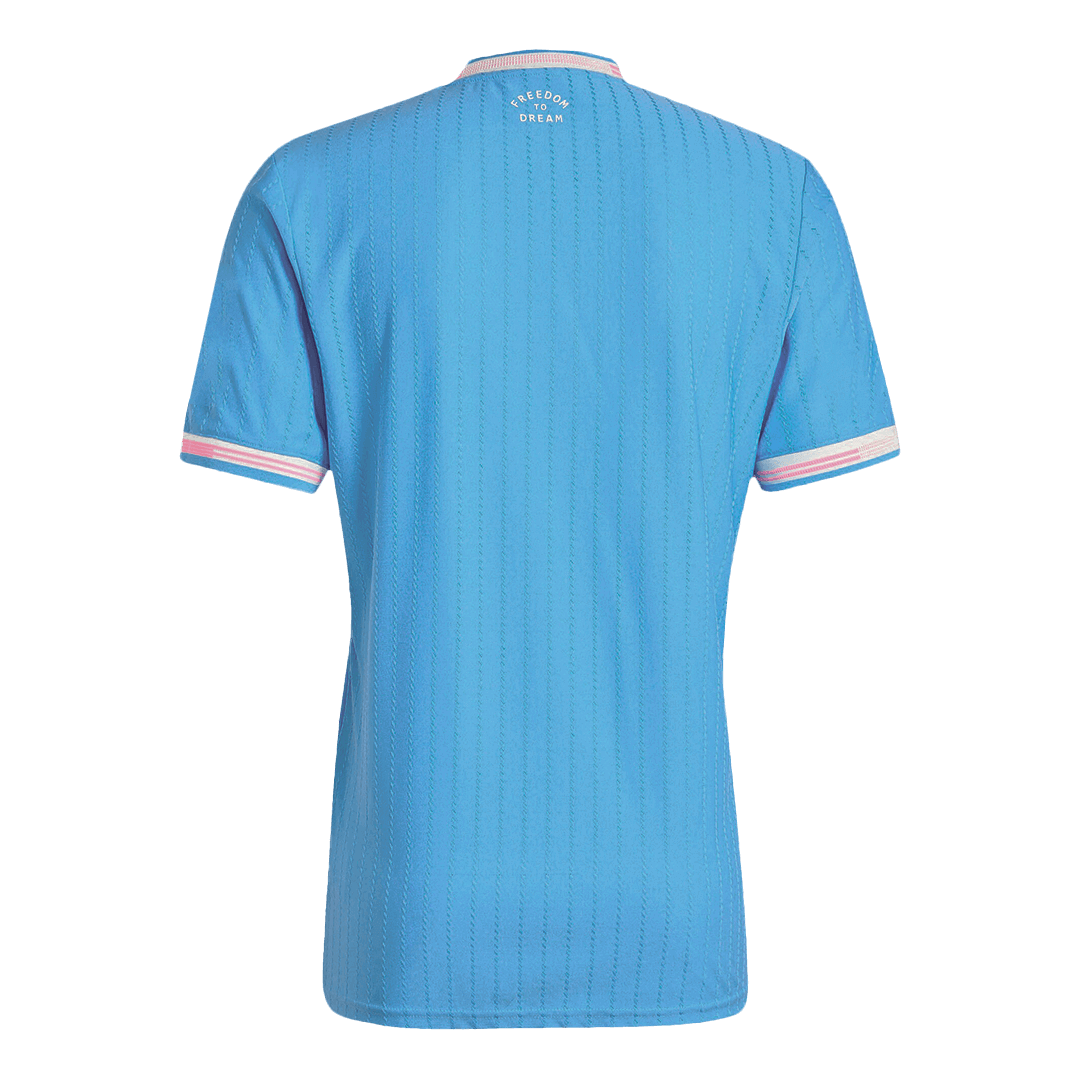 Camiseta de visitante del Inter Miami, versión jugador, tercera equipación 2025, azul