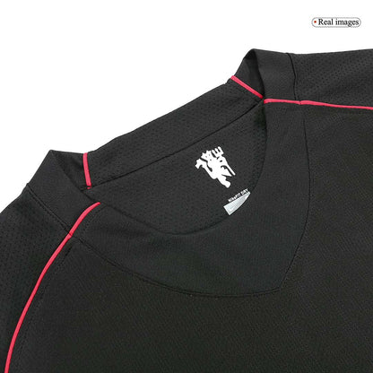 Camiseta de fútbol retro de manga larga de visitante del Manchester United 2007/08