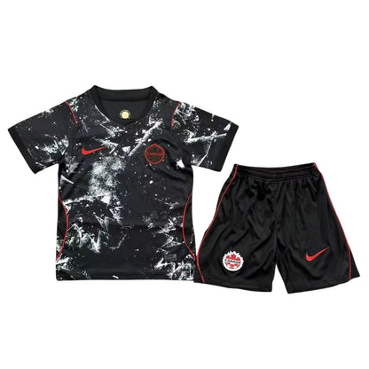 Kit de fútbol de visitante para niños de Canadá (camiseta + pantalones cortos) 2026