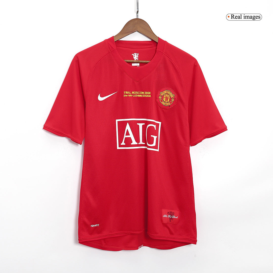 Camiseta retro del Manchester United 2007/08 (local) - Final de la Champions League