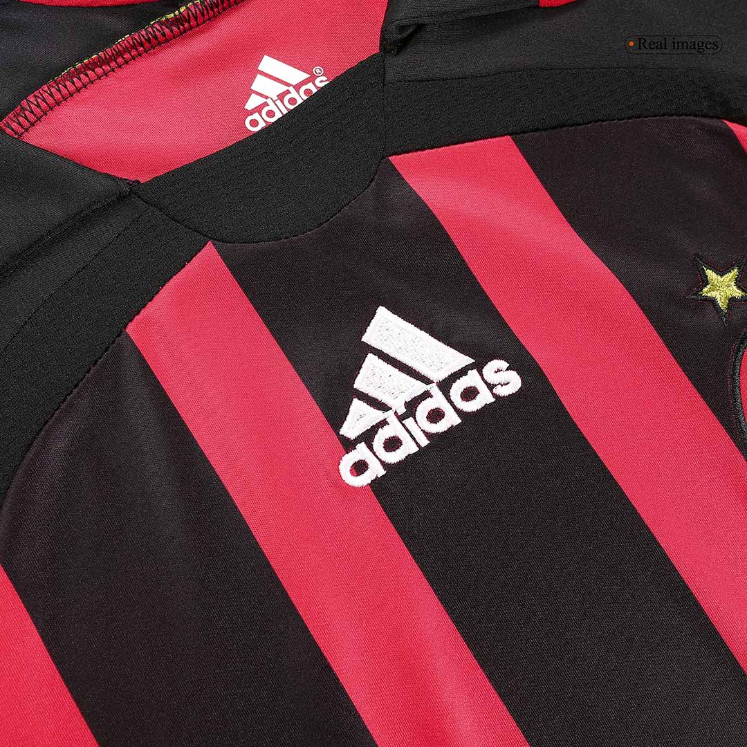 Camiseta de fútbol retro de manga larga del AC Milan 2006/07 (local)