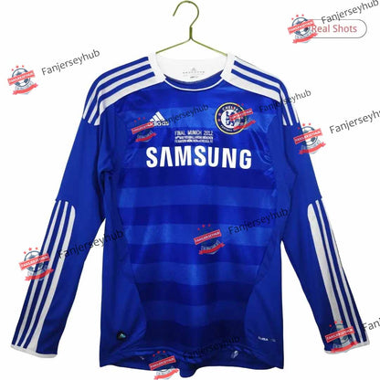 Retro Blues 2011/12 Home Long Sleeve Soccer Jersey - UCL
