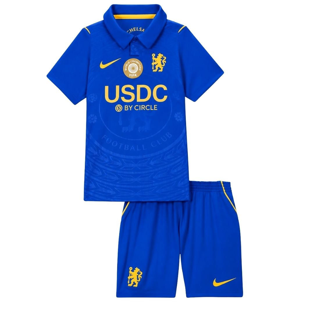 Tenue domicile enfant Chelsea - Maillot + Short 2025/26