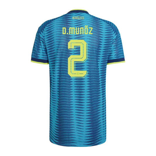 Muñoz #2 Colombia Player Version Away Soccer Jersey 2026 World Cup