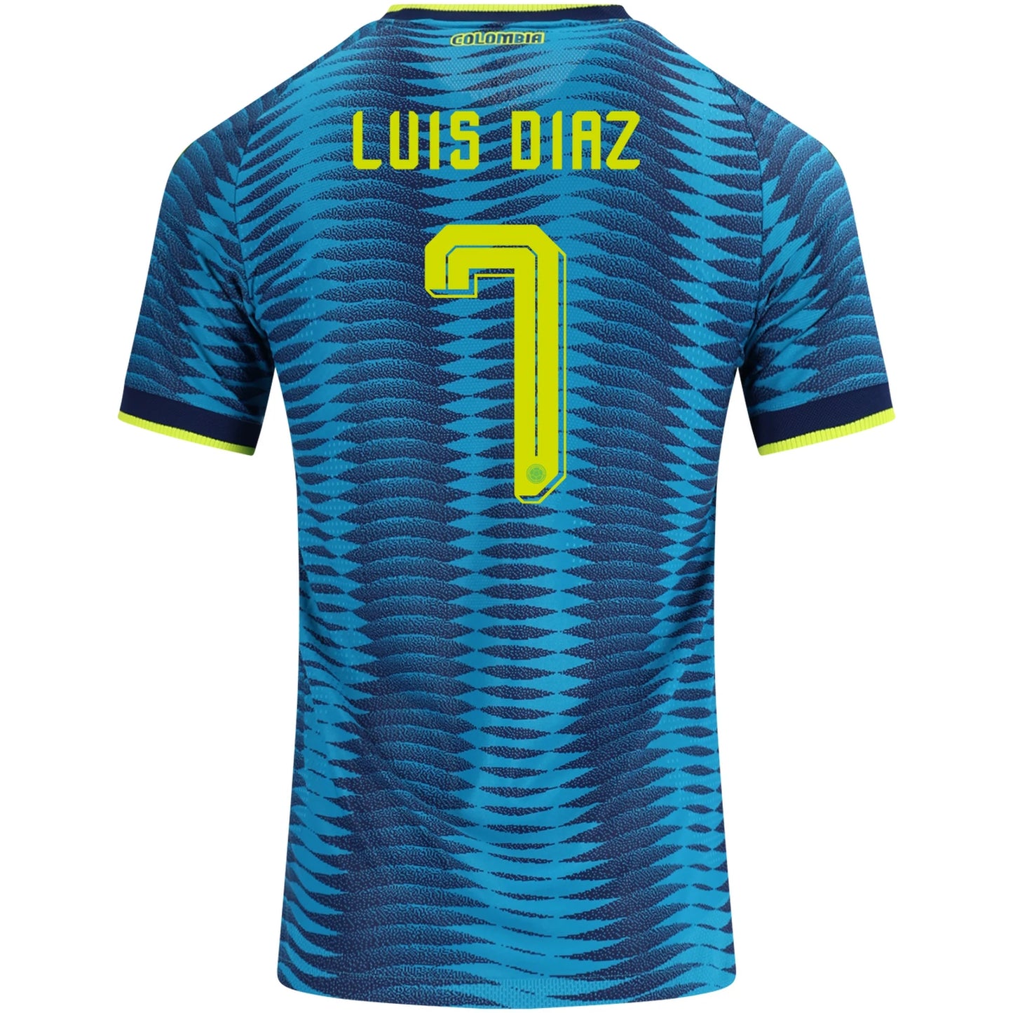 Luis Díaz #7 Colombia Player Version Away Soccer Jersey 2026 World Cup