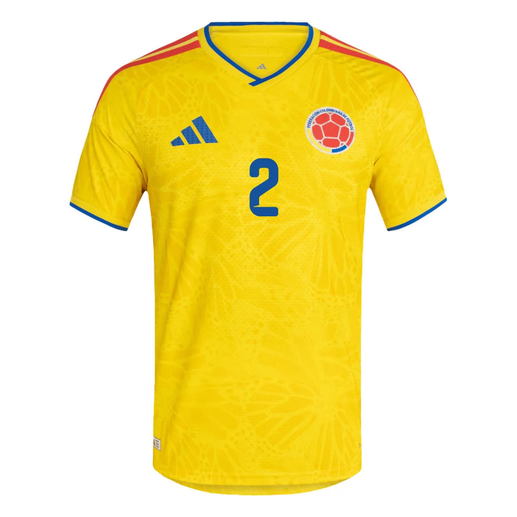 Muñoz #2 Colombia Home Soccer Jersey 2026 World Cup