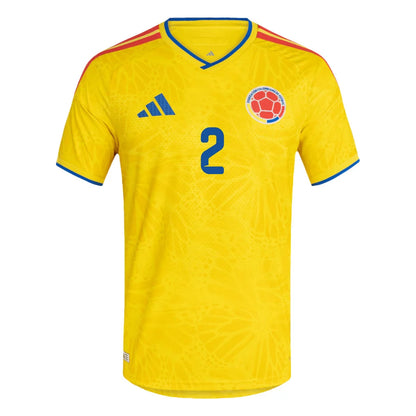 Muñoz #2 Colombia Home Soccer Jersey 2026 World Cup
