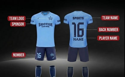 Equipación de fútbol personalizada para hombre R024
