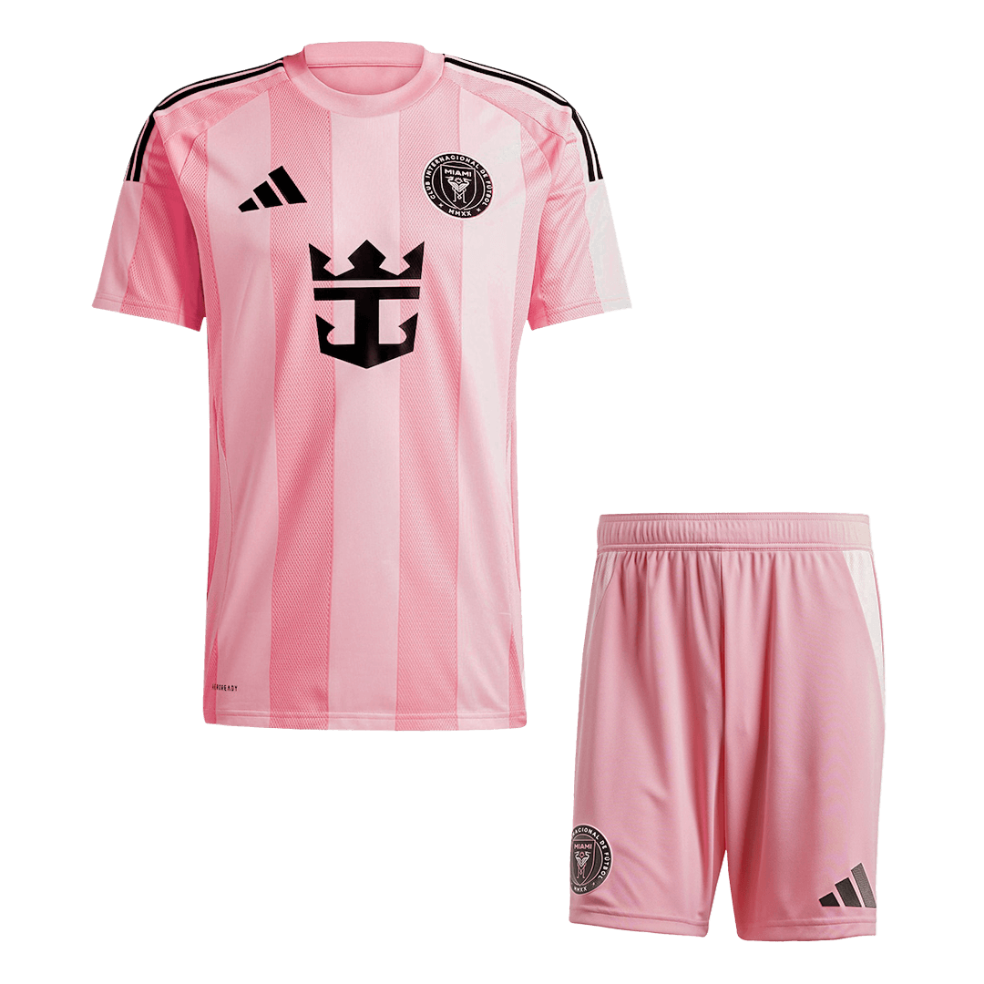 Conjunto de camiseta y pantalón corto del Inter Miami (local) 2025 Rosa