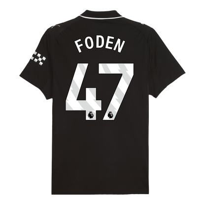 Camiseta de fútbol FODEN #47 Manchester City, versión visitante, temporada 2025/26