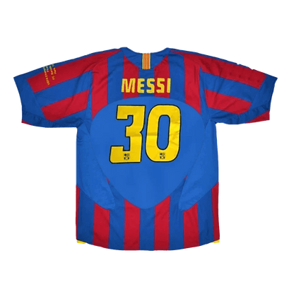 Camiseta retro del Barcelona de Messi, número 30, temporada 2005/06 - Final de la Champions League