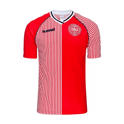 Denmark 1986 Home Retro Football Jersey