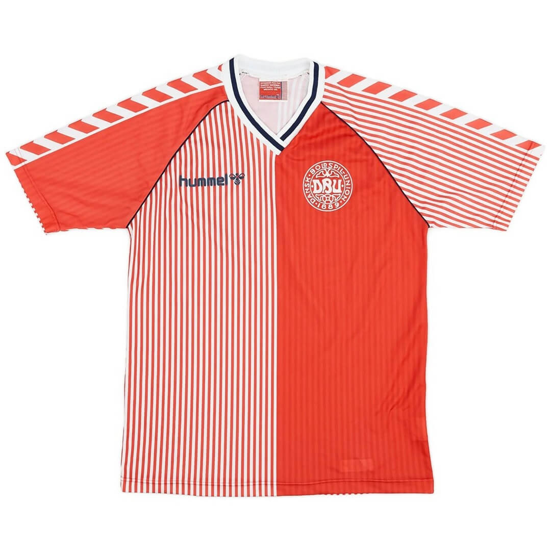 Denmark 1986 Home Retro Football Jersey