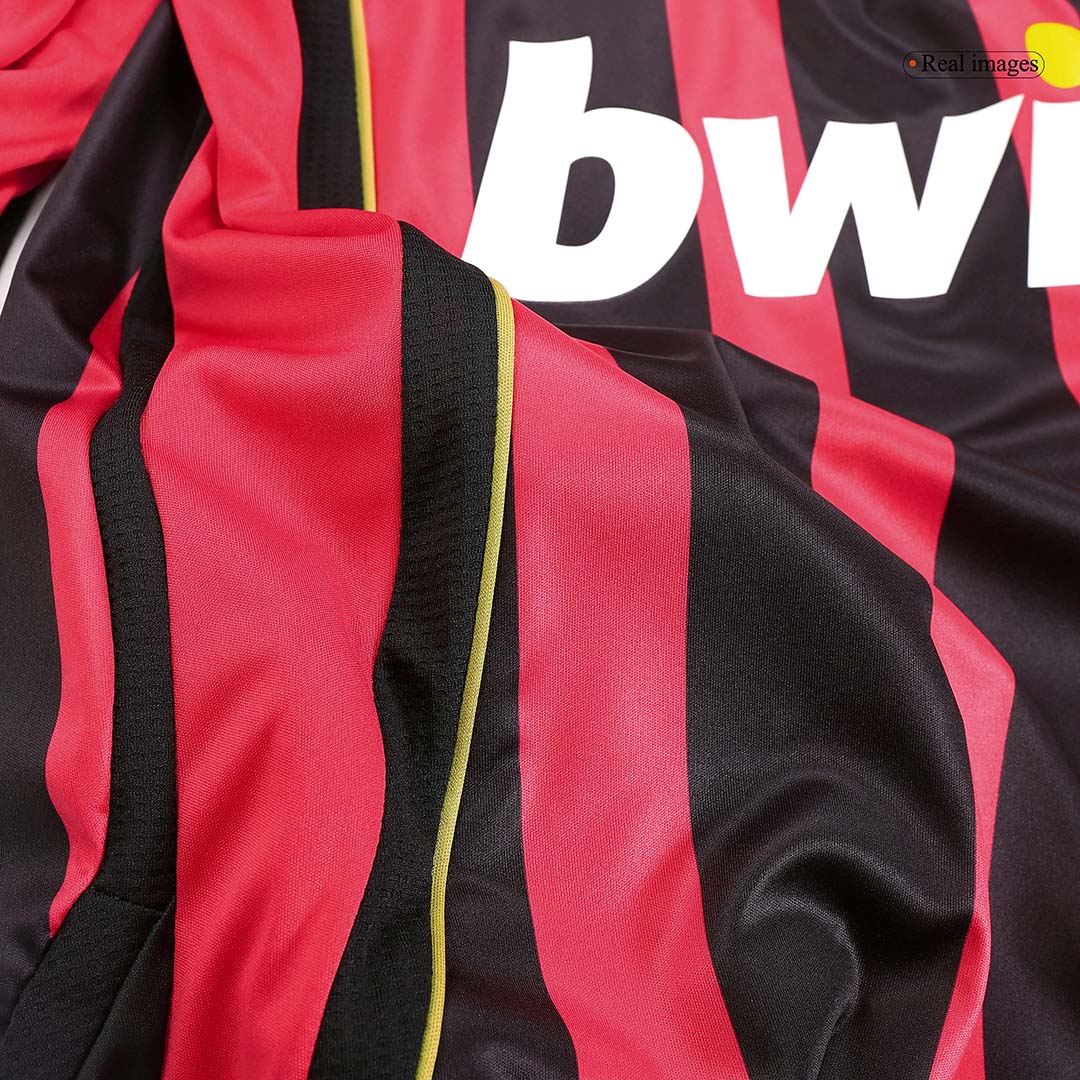Camiseta de fútbol retro de manga larga del AC Milan 2006/07 (local)