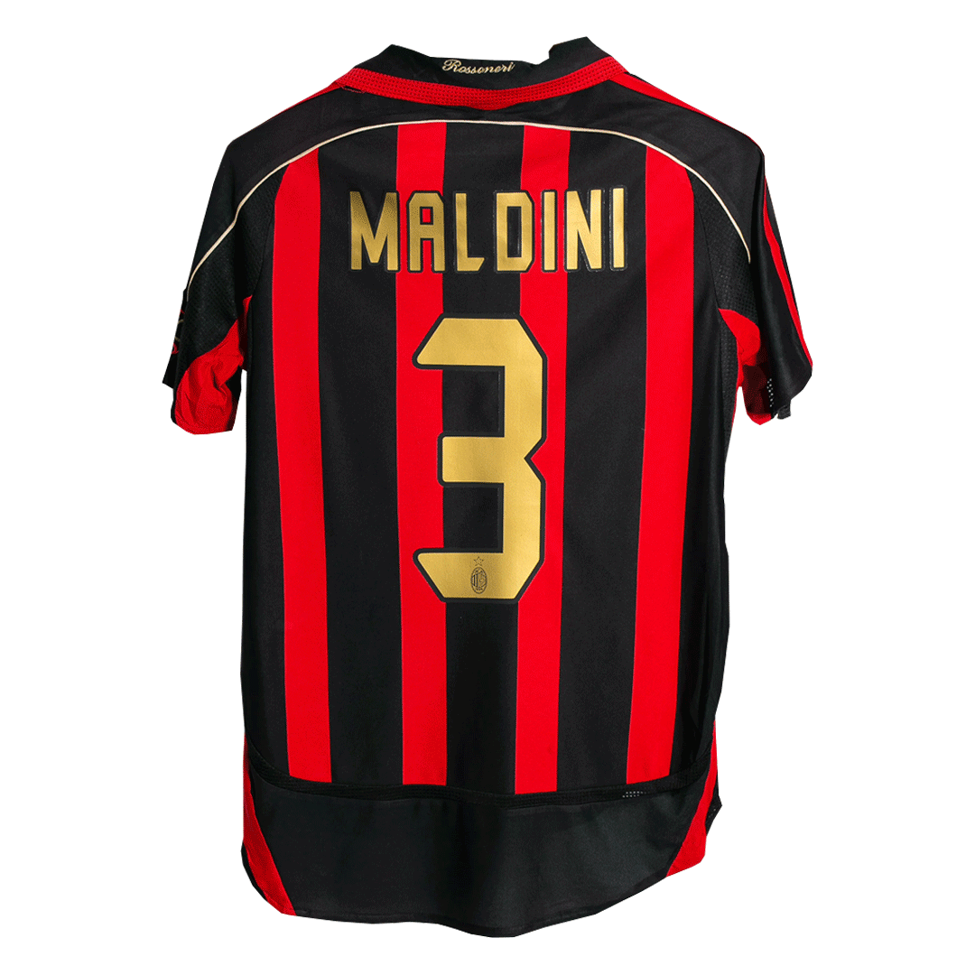 MALDINI #3 Retro 2006/07 Camiseta de fútbol local del AC Milan