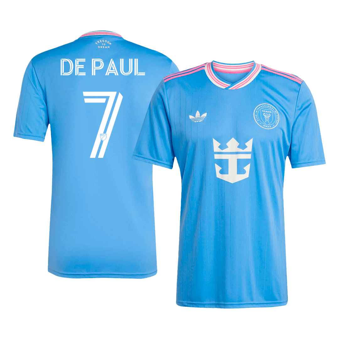 Camiseta de visitante del Inter Miami CF, número 7, de De Paul, temporada 2025