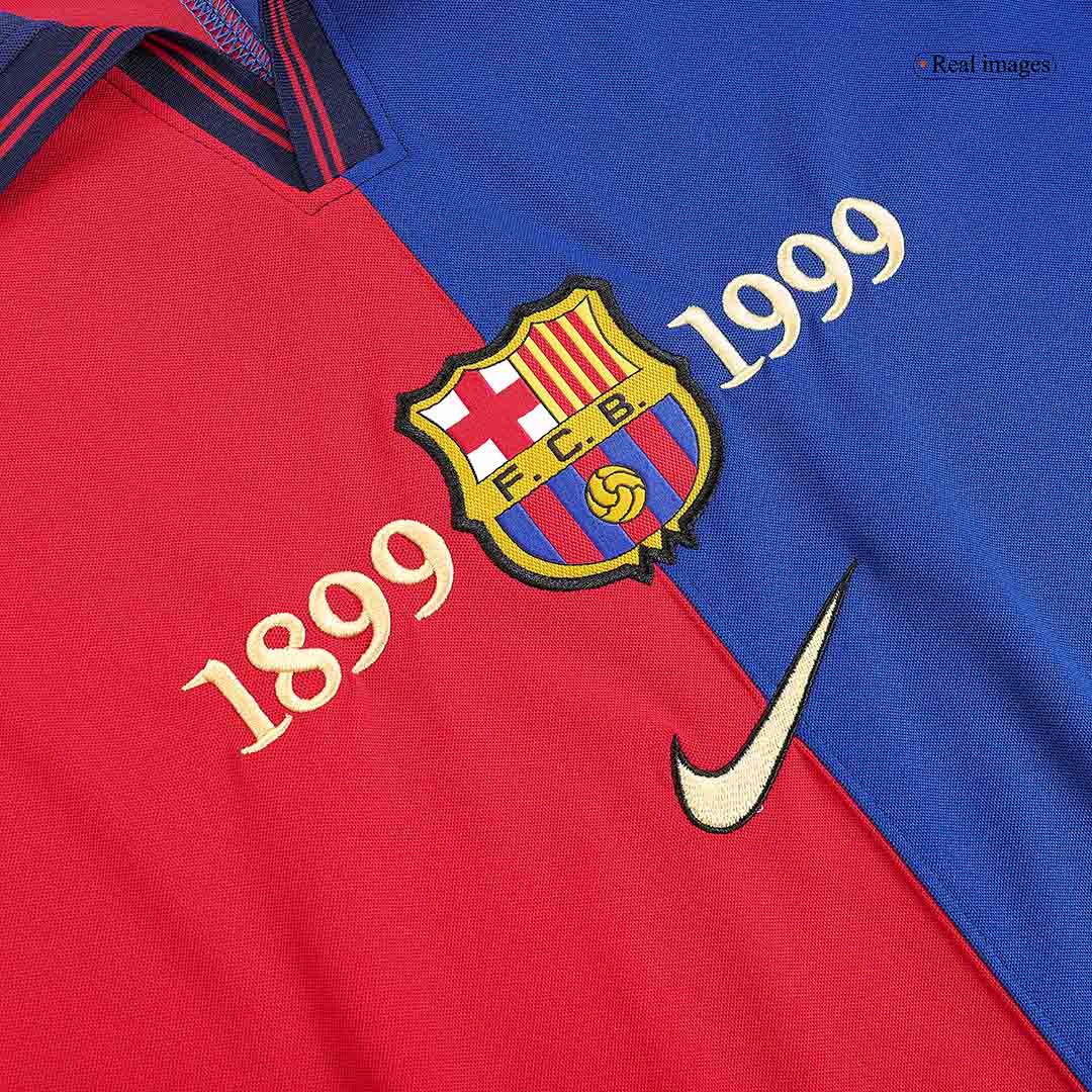 Camiseta de fútbol retro local del Barcelona 1999/00