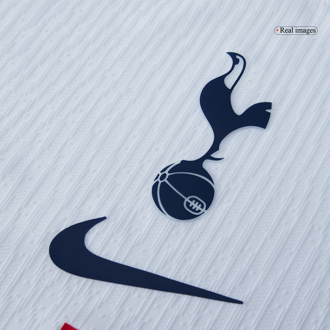 Camiseta de fútbol del Tottenham Hotspur nº 7, versión jugador local, temporada 2025/26, blanca - Champions League