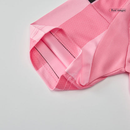 Conjunto de camiseta y pantalón corto de fútbol para niños del Inter Miami CF (temporada 2025) Rosa